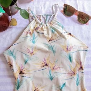 O'Neill Knotted Back Floral One Piece